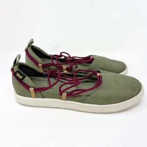 Teva Voya Infinity MJ 1106869 Flats Women's Size 8 Olive Green